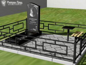 3D проект благоустройства места захоронения
